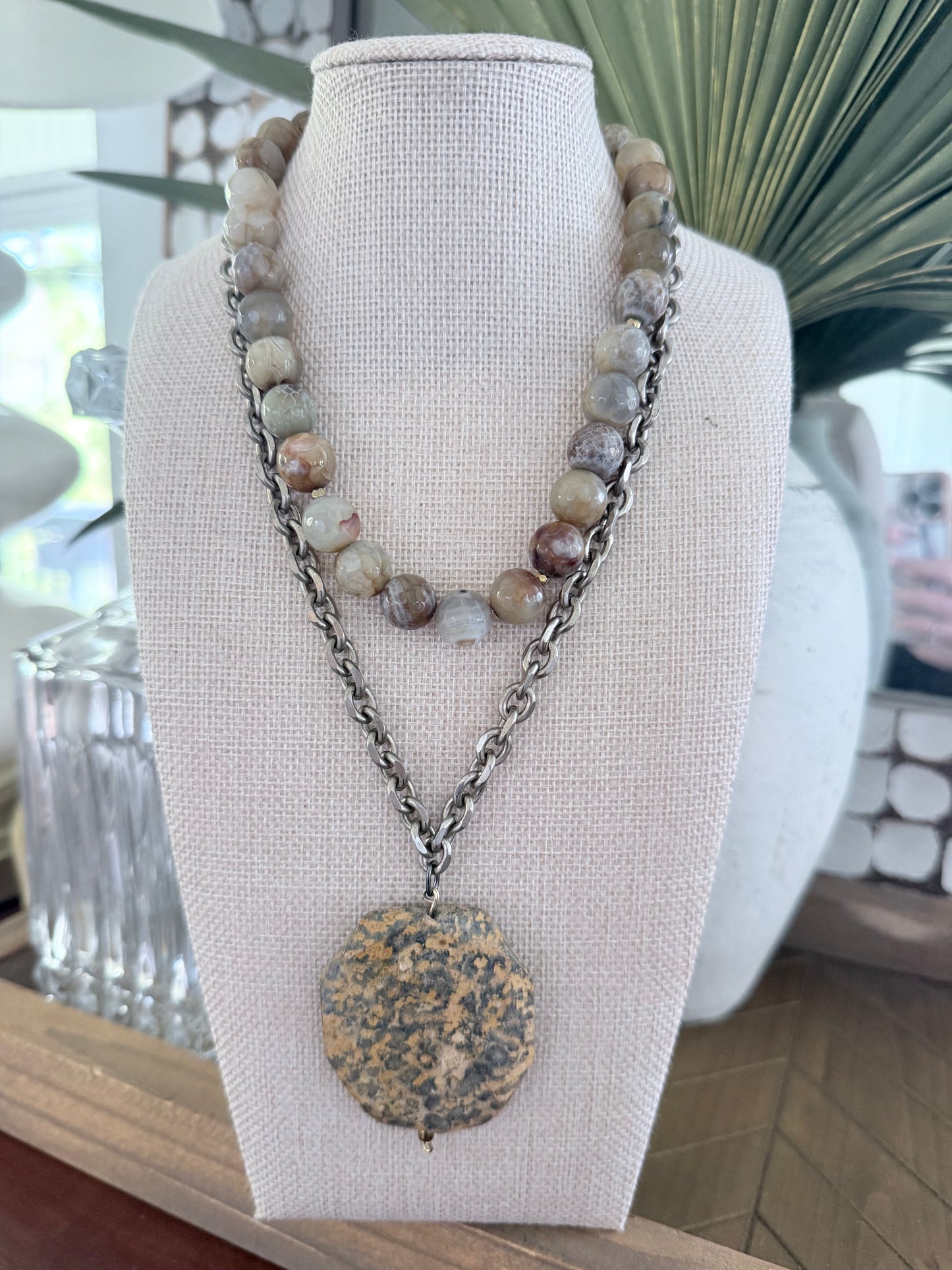 Leopard Jaspar Necklace