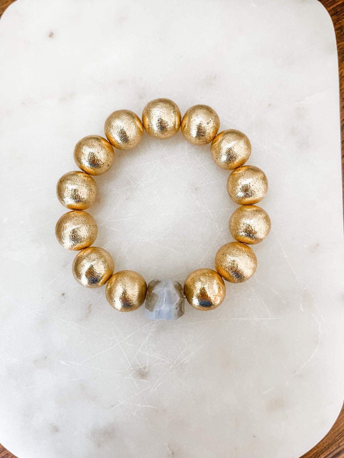 BLUE LACE AGATE | GOLD