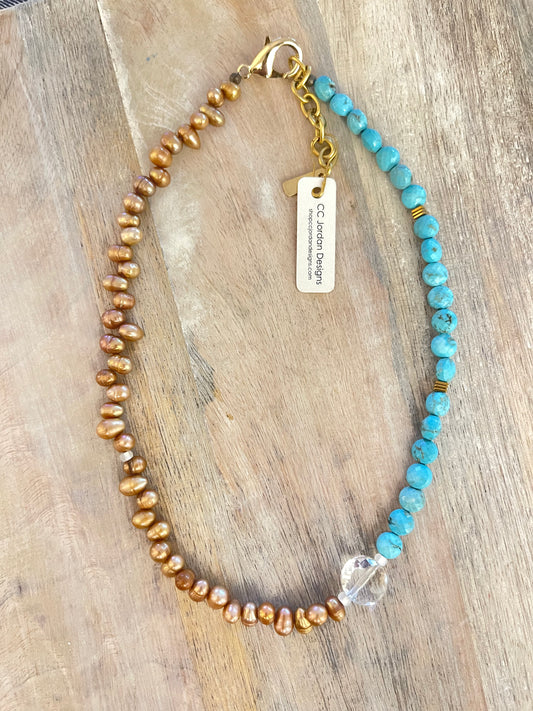 PEARLS | TURQUOISE HOWLITE