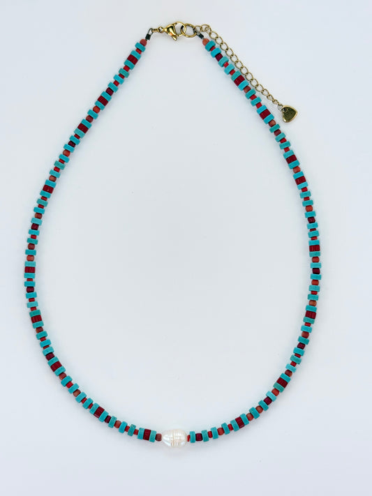 Turquoise | Red