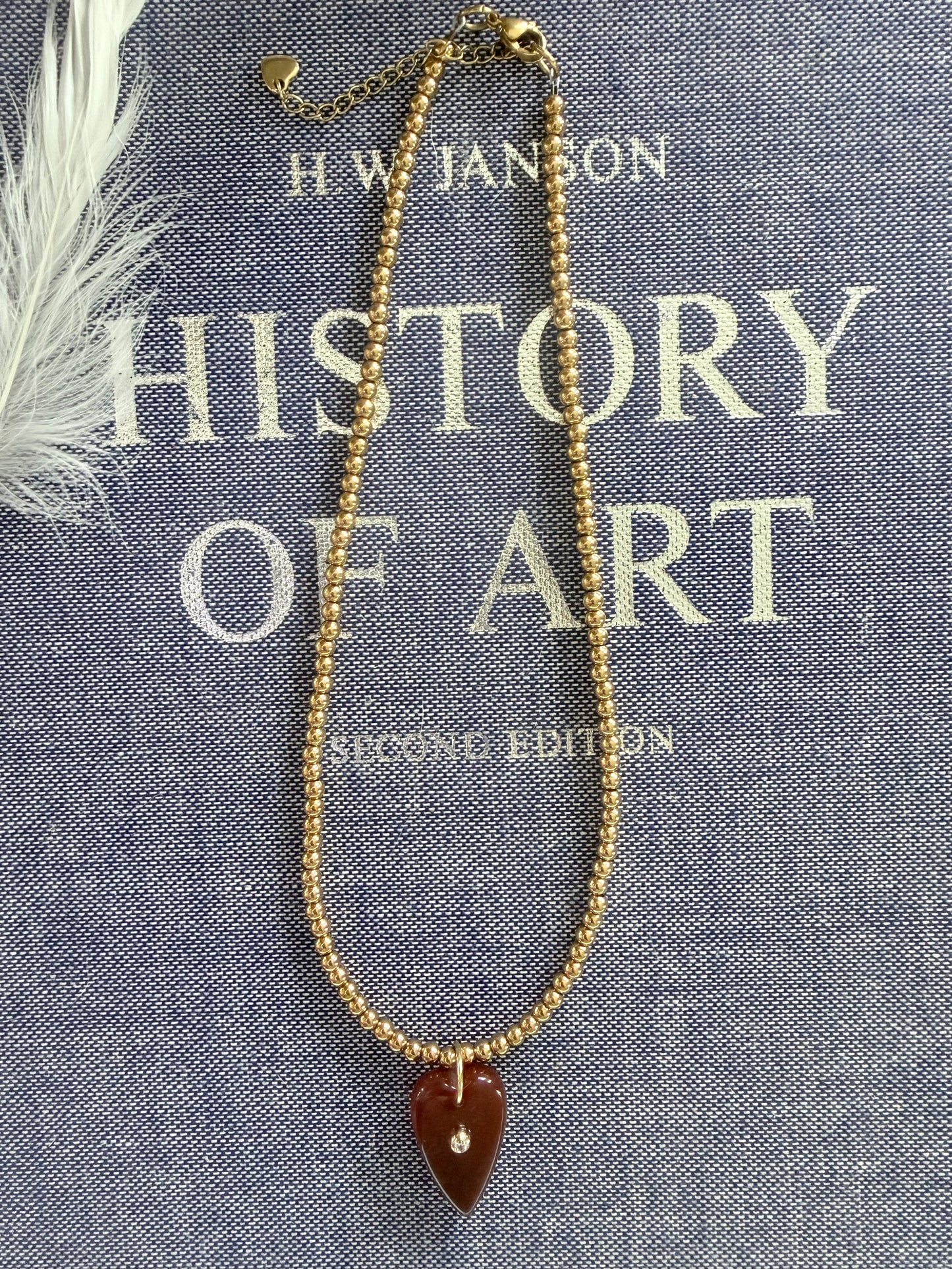 Gold Ball | Gemstone Heart