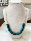AFRICAN RECYCLED GLASS | PAPERCLIP CHAIN